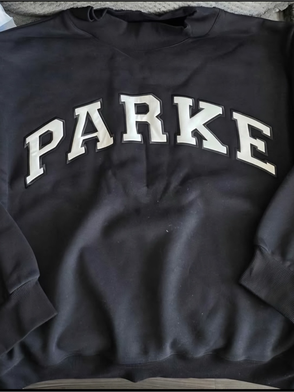 Black PARKE Crewneck Sweatshirt - Parke